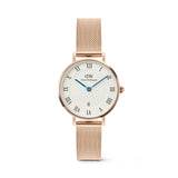 Daniel Wellington Petite Roman Numerals Date Rose Gold