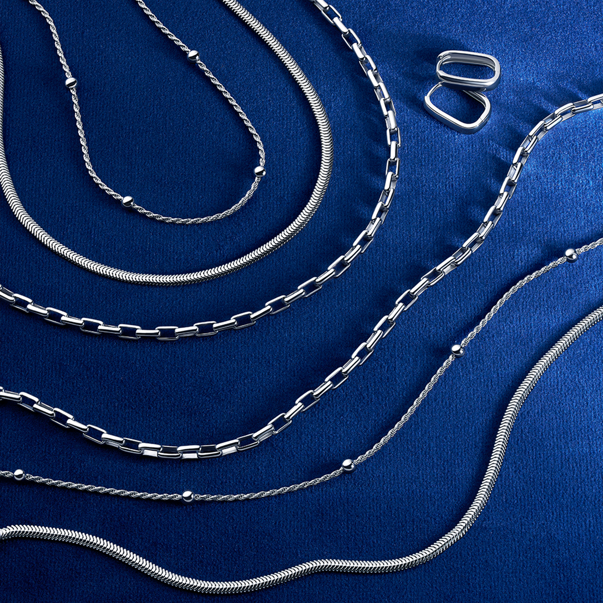 19cm Snake Bracelet in Sterling Silver