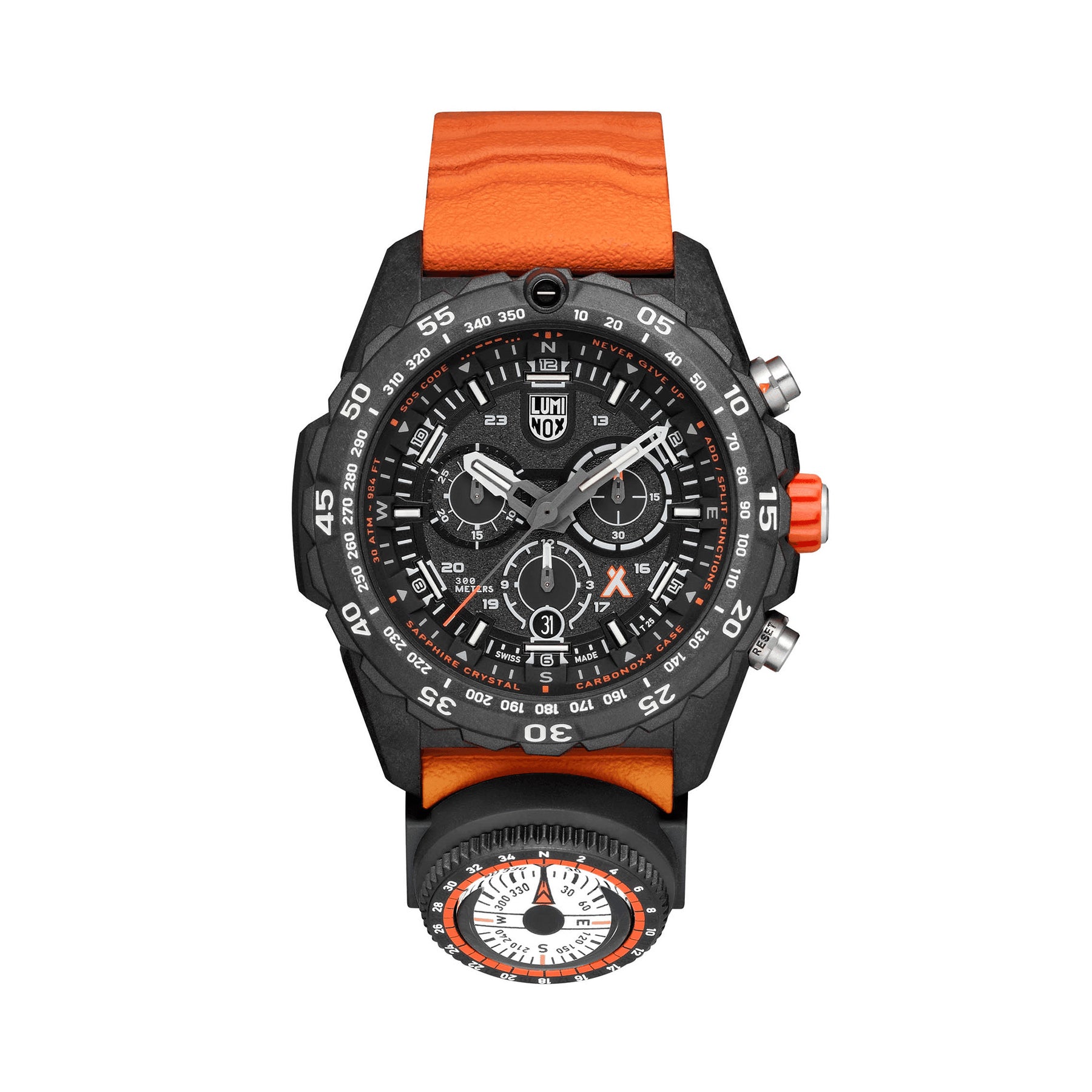 Luminox Men's Black PVD Quartz Chronograph Sport Watch Black Dial