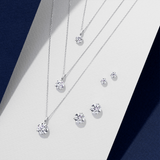 0.50ct TW Lab-Grown Diamond Solitaire Pendant with Chain in 18ct White Gold
