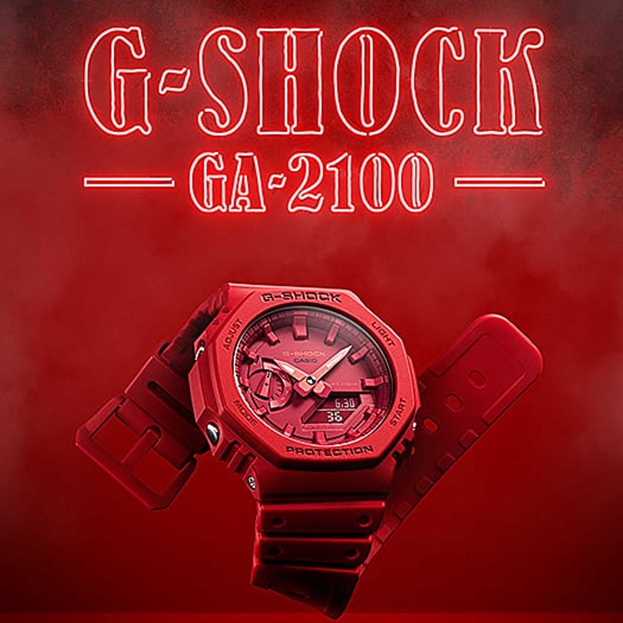 Casio G-SHOCK Men's Resin Analogue Digital Watch GA2100-4A