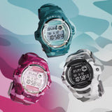 Casio Baby G 169 Series Range with Pink, Grey and Blue Camouflage models avaliable