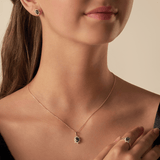 Bluebird™ Tourmaline & Diamond Earrings in 9ct Yellow Gold