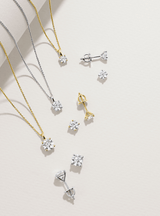 Brilliance 0.75ct TW Diamond Solitaire Earrings in 18ct White Gold
