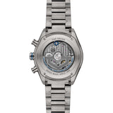 TAG Heuer Carrera Chronograph Extreme Sport CBU2081.BF0007 shown through the sapphire exhibition caseback, revealing the Calibre TH20-00 automatic movement. The titanium bracelet is visible alongside the case-back detail.