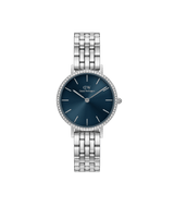 Daniel Wellington Petite 28 Bezel 5-Link Arctic Sunray Silver Watch