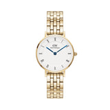 Daniel Wellington Petite Roman Numerals 28 5-Link G White Watch