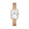 Daniel Wellington Quadro Roman Numerals 20x26 Melrose RG White Watch