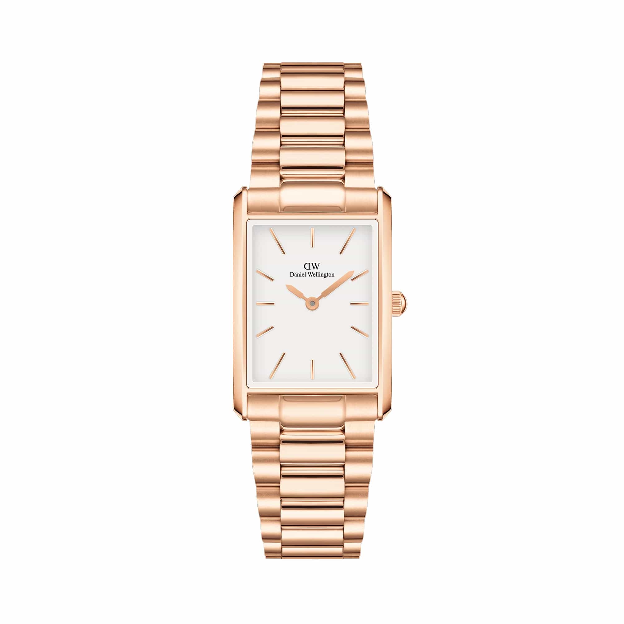 Daniel Wellington Bound 35x24 3-Link RG White Watch