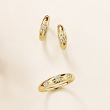 0.10ct TDW Diamond Star Set Ring in 9ct Yellow Gold