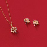 Diamond Tree of Life Pendant in 9ct Yellow Gold