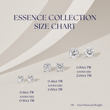 Essence 0.16ct TW Diamond Solitaire Earrings in 9ct White Gold