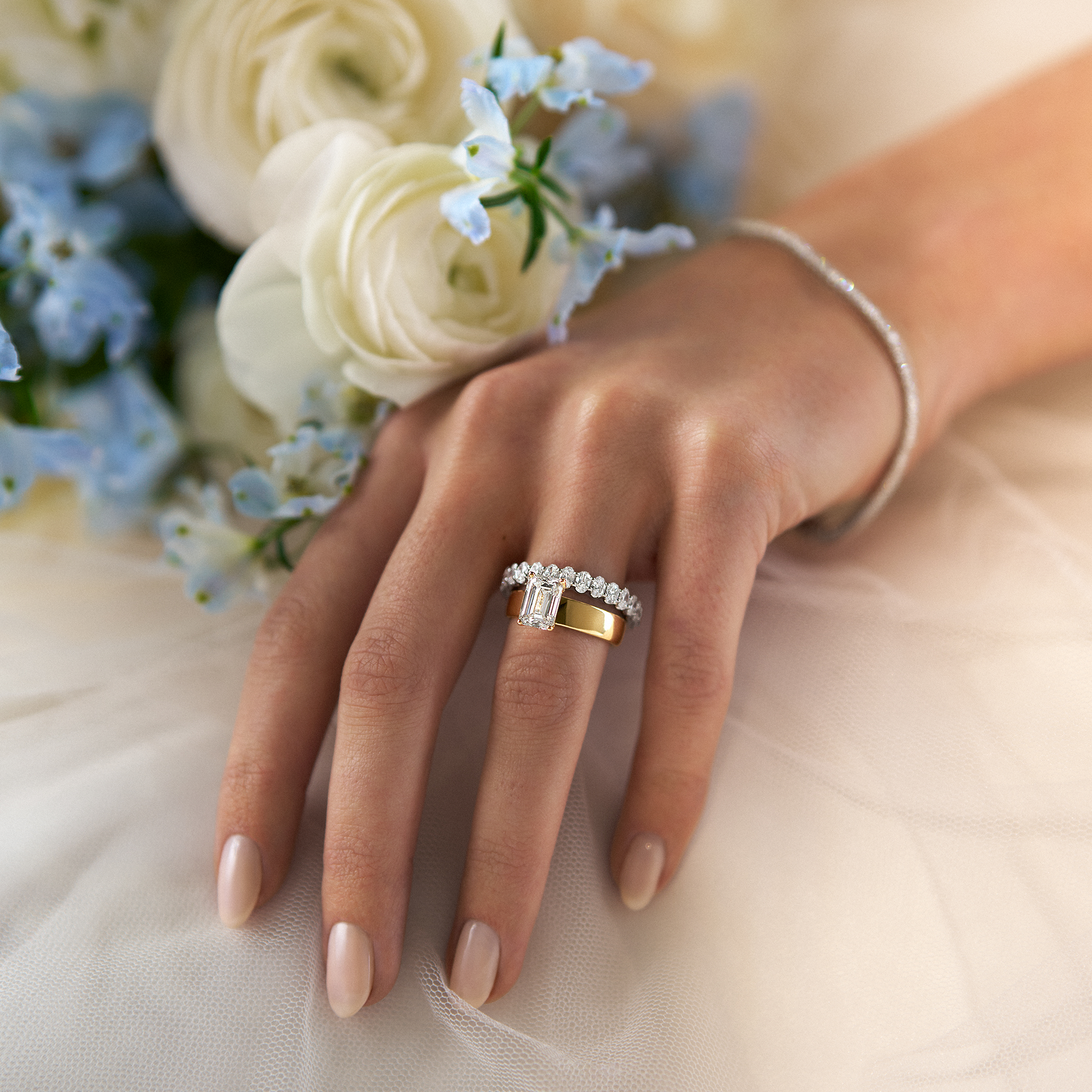 Everlasting 3.80ct TW Oval Lab-Grown Diamond Full Eternity Wedding Band in 18ct White Gold