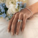 Everlasting 2.00ct TW Emerald Cut Lab-Grown Diamond Wide Band Solitaire Engagement Ring in 18ct Yellow Gold