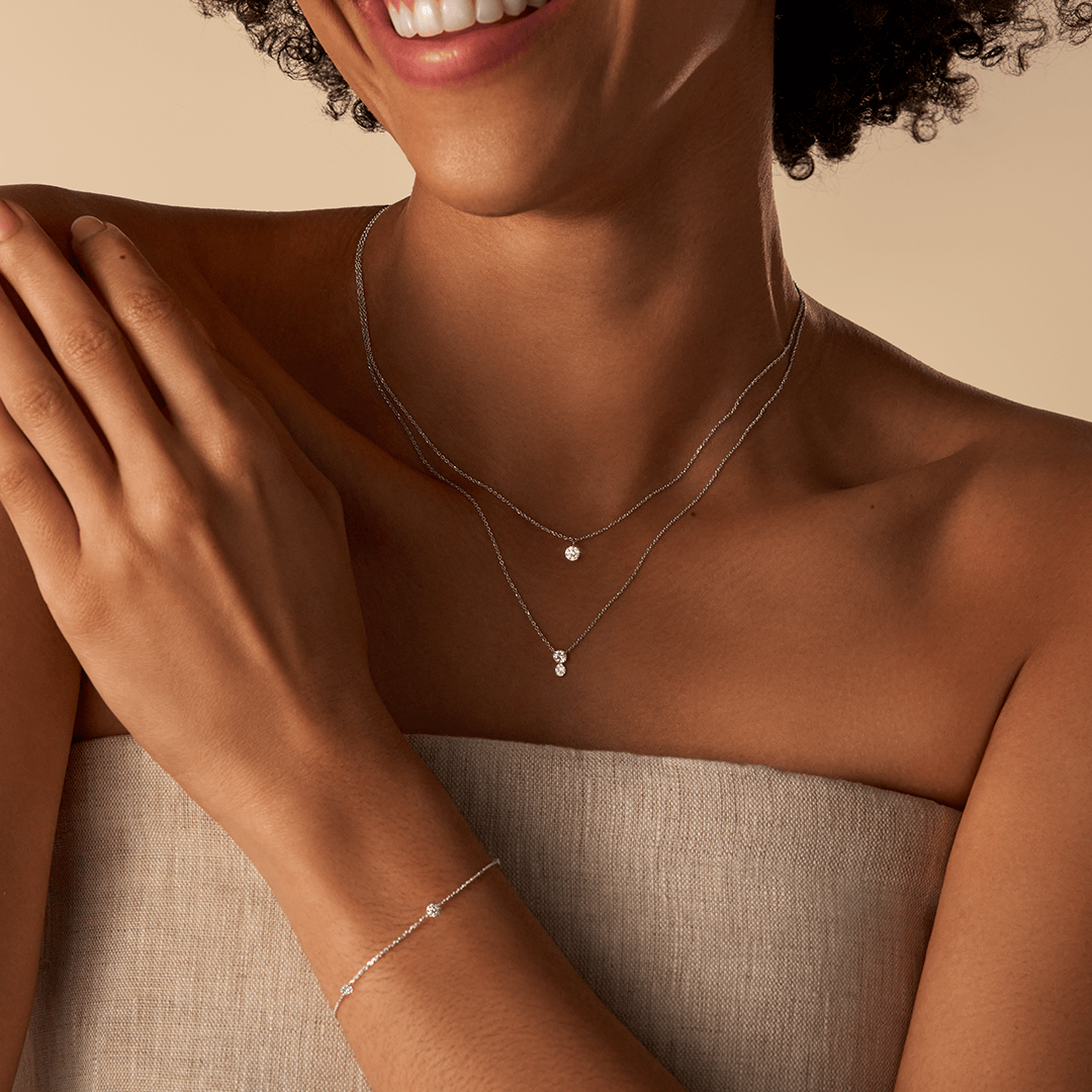 Lab-Grown Diamond Bracelet in Sterling Silver