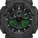 Casio G-Shock Black & Electro Green Analogue Digital Watch | Wallace Bishop