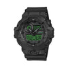 Casio G-Shock GA100BEG-1A Black & Electro Green Analogue Digital Watch | Wallace Bishop