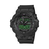 Casio G-Shock GA100BEG-1A Black & Electro Green Analogue Digital Watch | Wallace Bishop