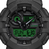 Casio G-Shock GA100BEG-1A Black & Electro Green Analogue Digital Watch | Wallace Bishop