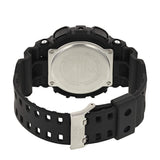 Casio G-SHOCK Analogue Digital Men's Watch GA100-1A1 - image showing a case back with inscribed 'shock resist' and stainless steel buckle.
