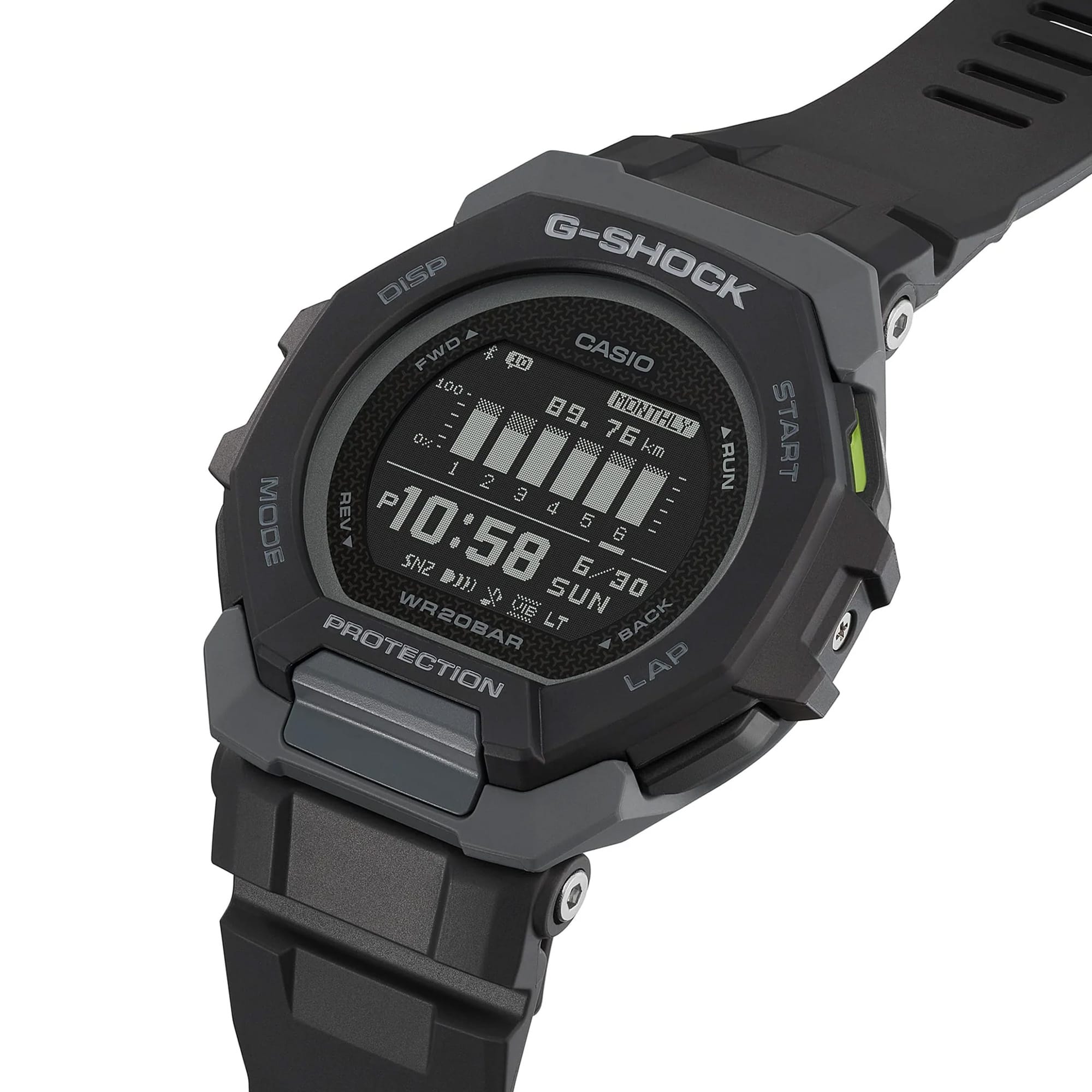 Casio G-Shock G-Squad GBD300-1 Digital Sport Watch | Wallace Bishop