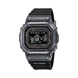 Casio G-LIDE GBXH5600-1D Black Digital Watch photographed front-on in a clean studio-style setting. Square black resin case and digital display shown clearly against a neutral background.