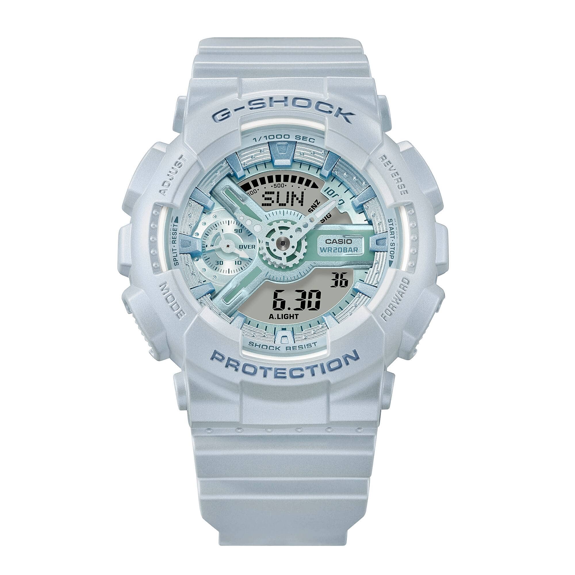 Casio G-SHOCK Resin Analogue Digital Watch GMAS110ST-2