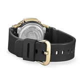 Back of the resin strap on the Casio G-SHOCK 2500 Series Quartz Men’s Watch GMC2500G-9A, 46.7mm case. The textured strap and case back are shown.