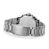 Casio G-Shock GMCB2100ADS-1A close-up of the solid stainless steel band with dimpled links reproducing the design of the very first G-Shock resin band, three-pronged lug structure for shock dispersion, and a robust fold-over deployant clasp.