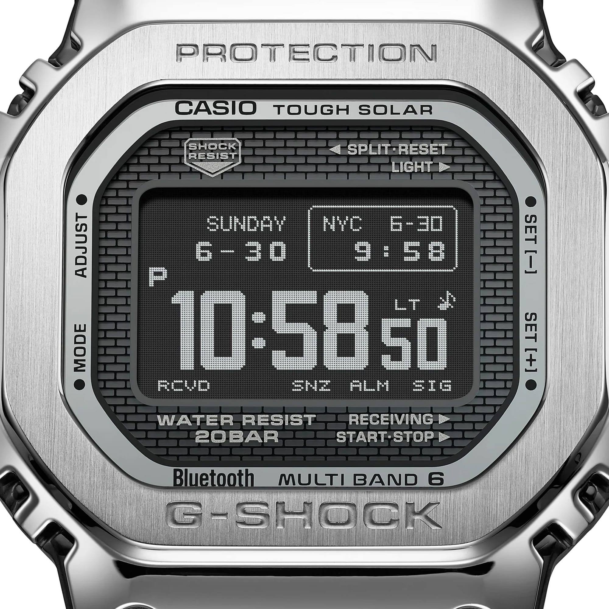 Casio G-Shock Full Metal Solar GMWBZ5000D-1D Silver Digital Men's Watch