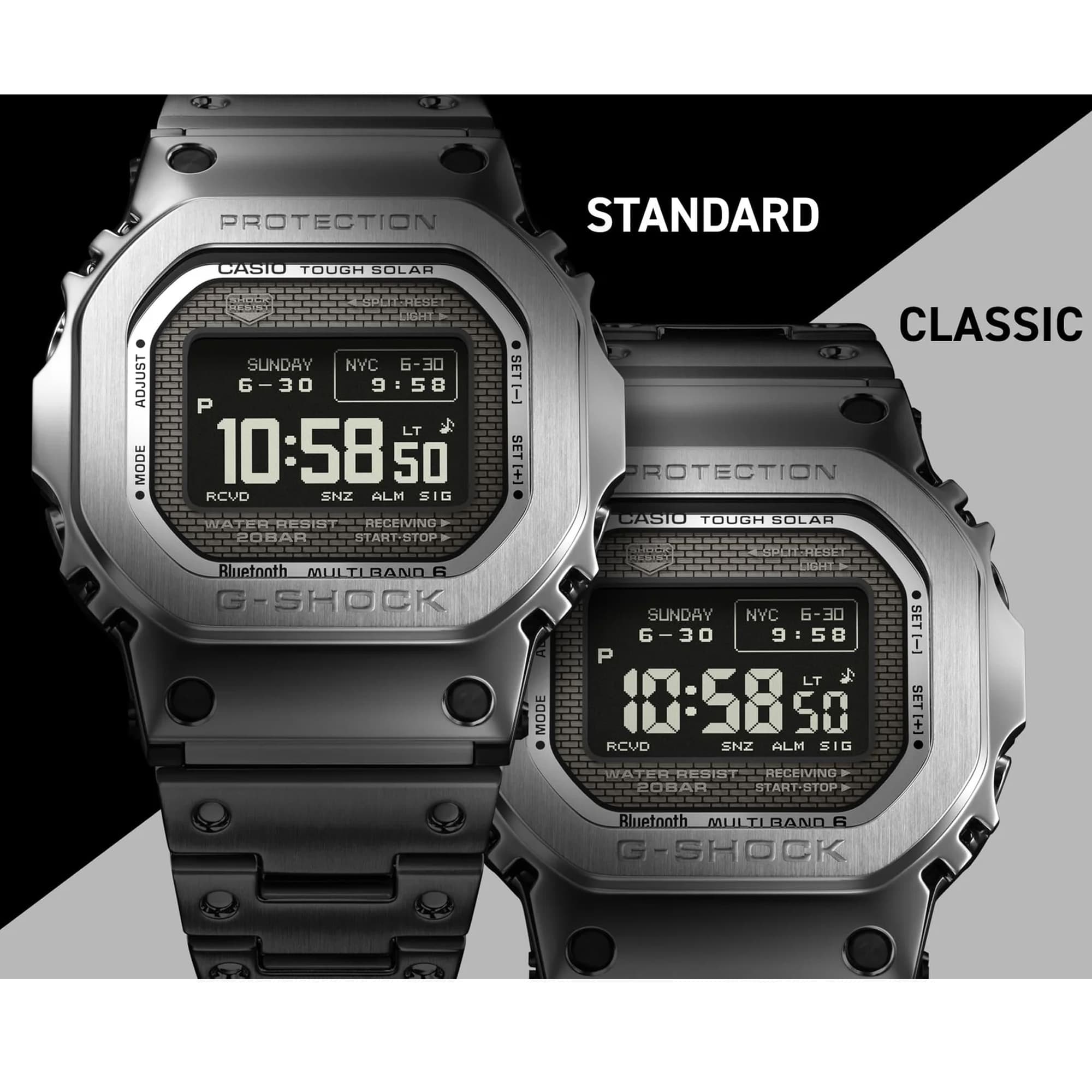 Casio G-Shock Full Metal Solar GMWBZ5000D-1D Silver Digital Men's Watch