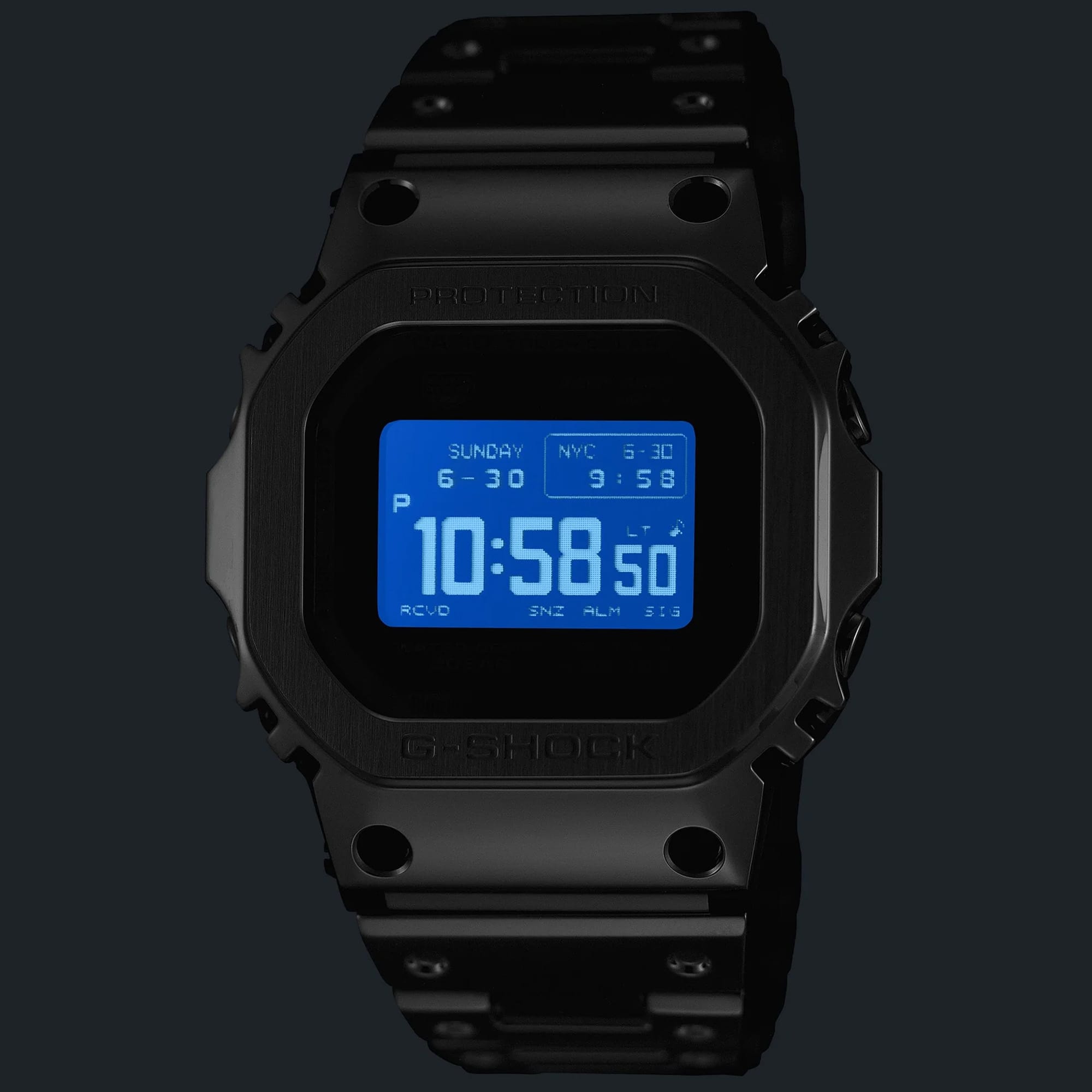 Casio G-Shock Full Metal Solar GMWBZ5000D-1D Silver Digital Men's Watch