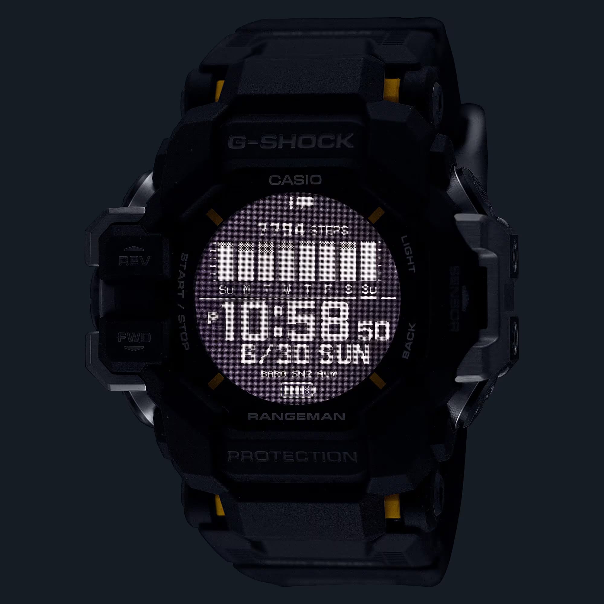 Casio G-SHOCK Men's Rangeman Smart Watch GPRH1000-1D - LUME