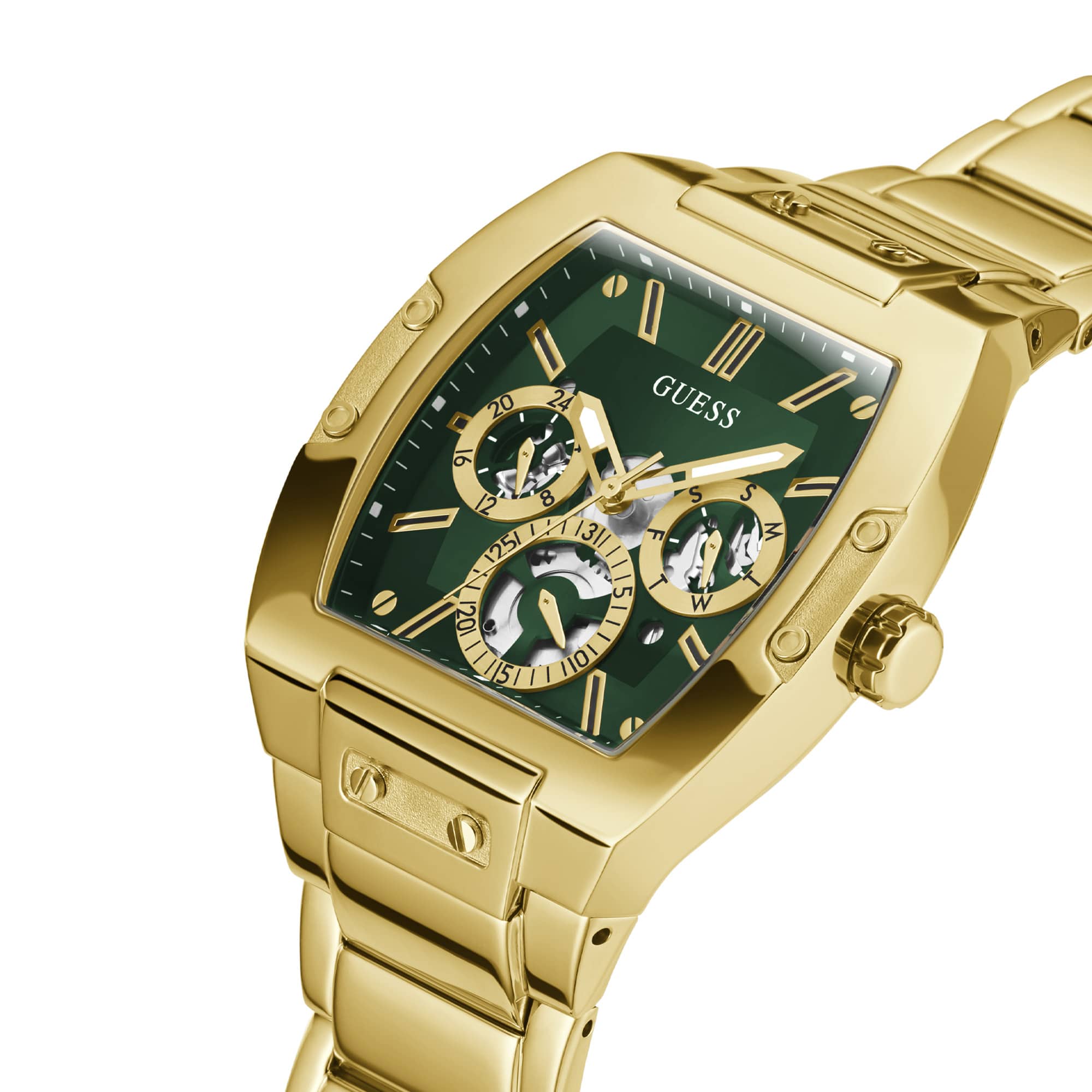 Guess Men's 43mm Gold PVD Quartz Watch GW0456G3