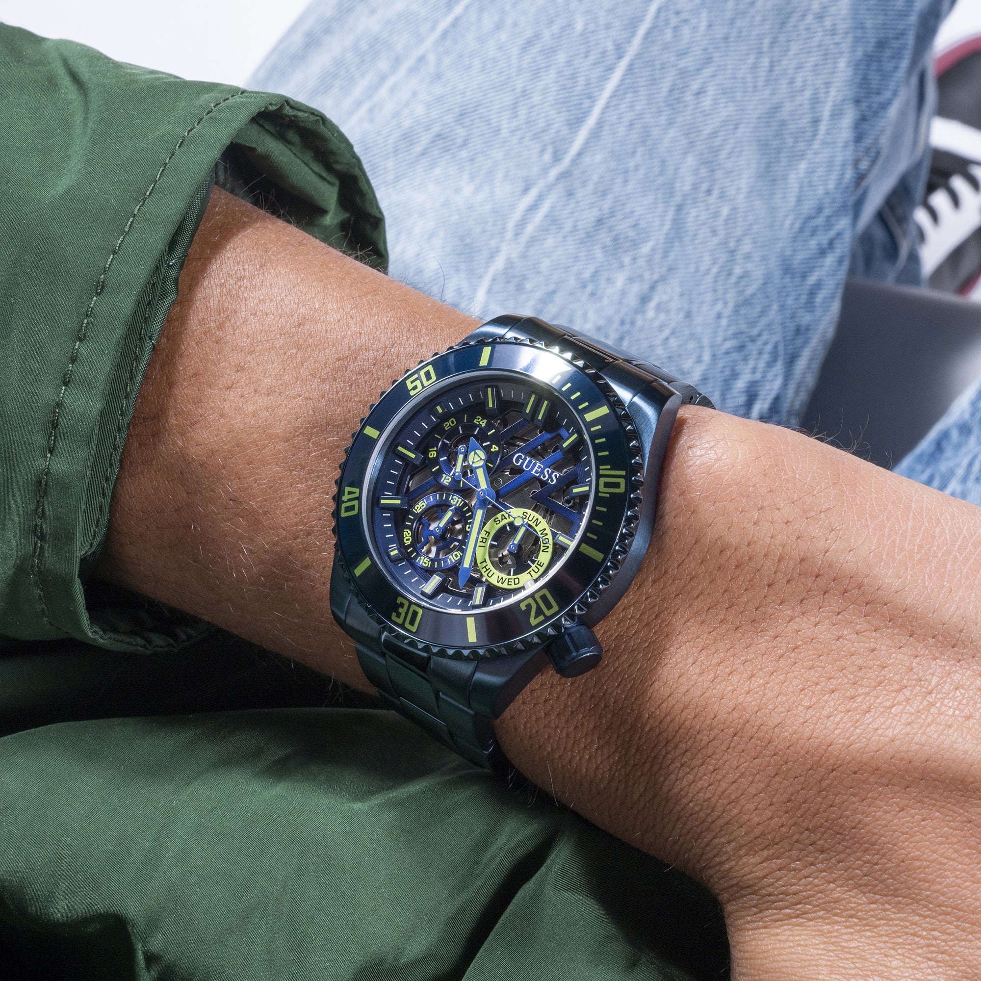 Guess Men's 45.00mm Navy Midnight Axel Watch GW0488G4