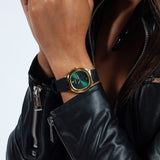 Guess Women's 32mm Black Gold Tone Quartz Watch GW0658L1