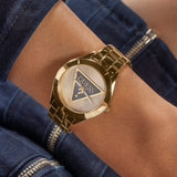 Guess Women's 34mm Gold Tri Plaque Quartz Watch GW0675L2