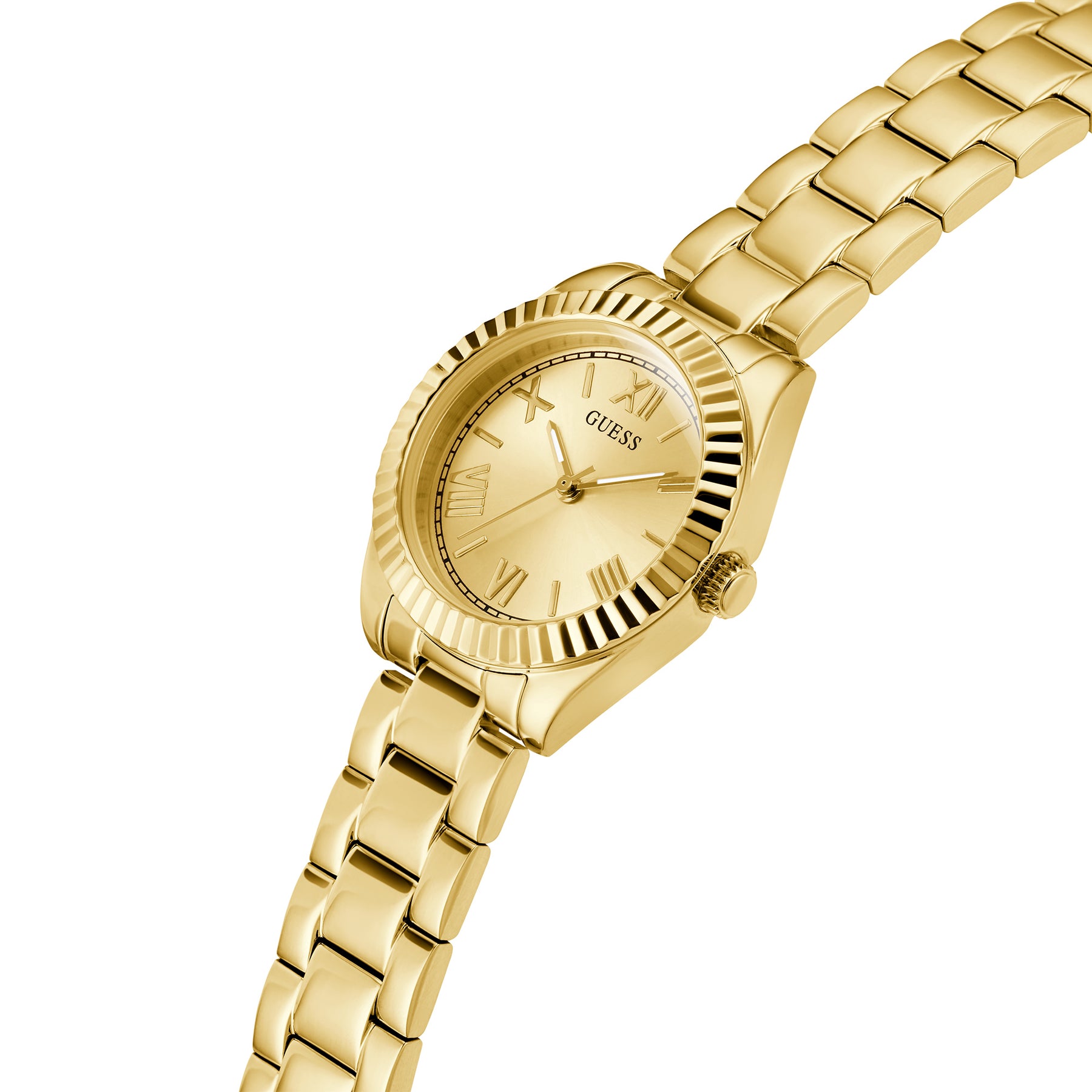 Guess Women's 30mm Gold Mini Luna Vintage Quartz Watch GW0687L2