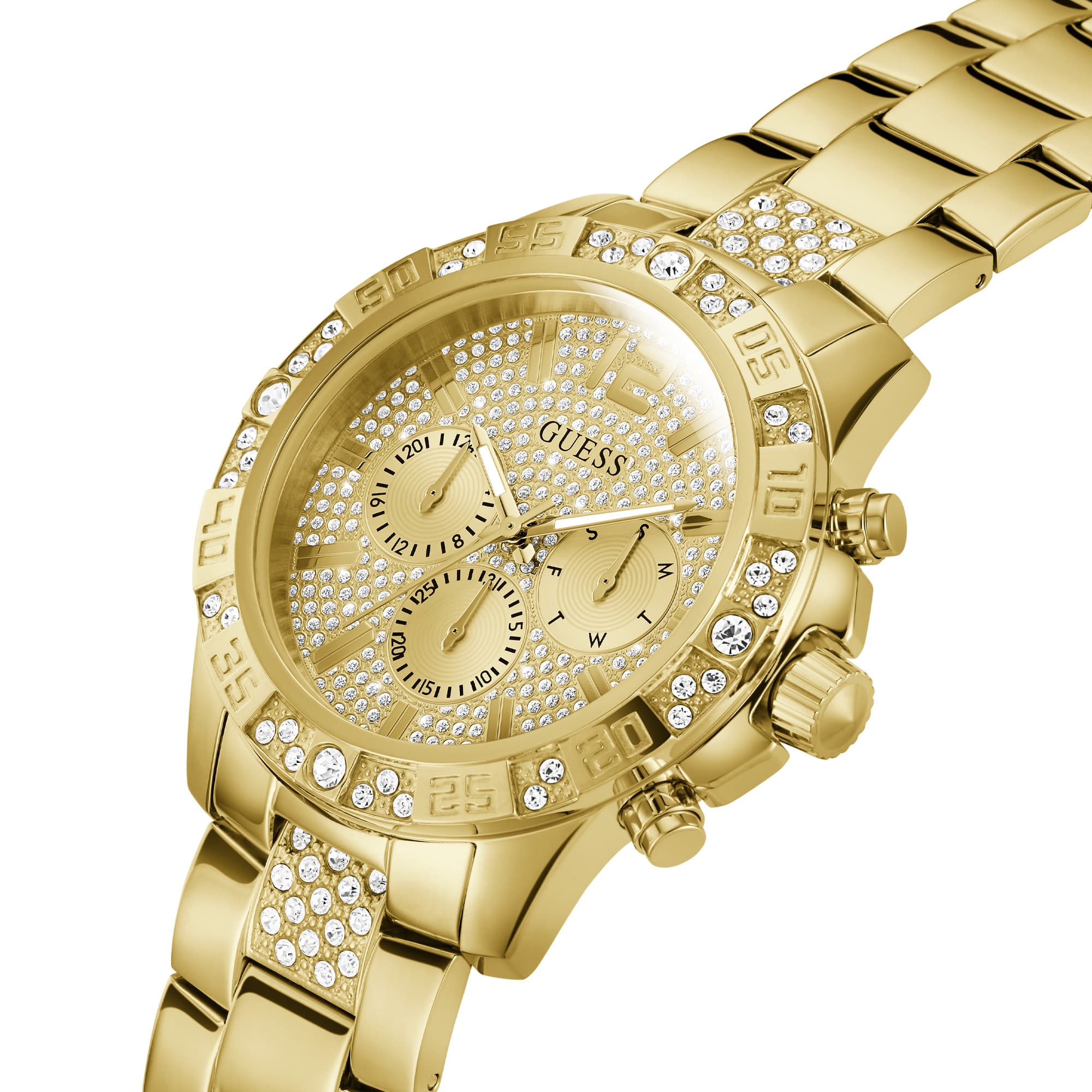 Guess Men's 48mm Gold PVD Quartz Watch GW0796G2