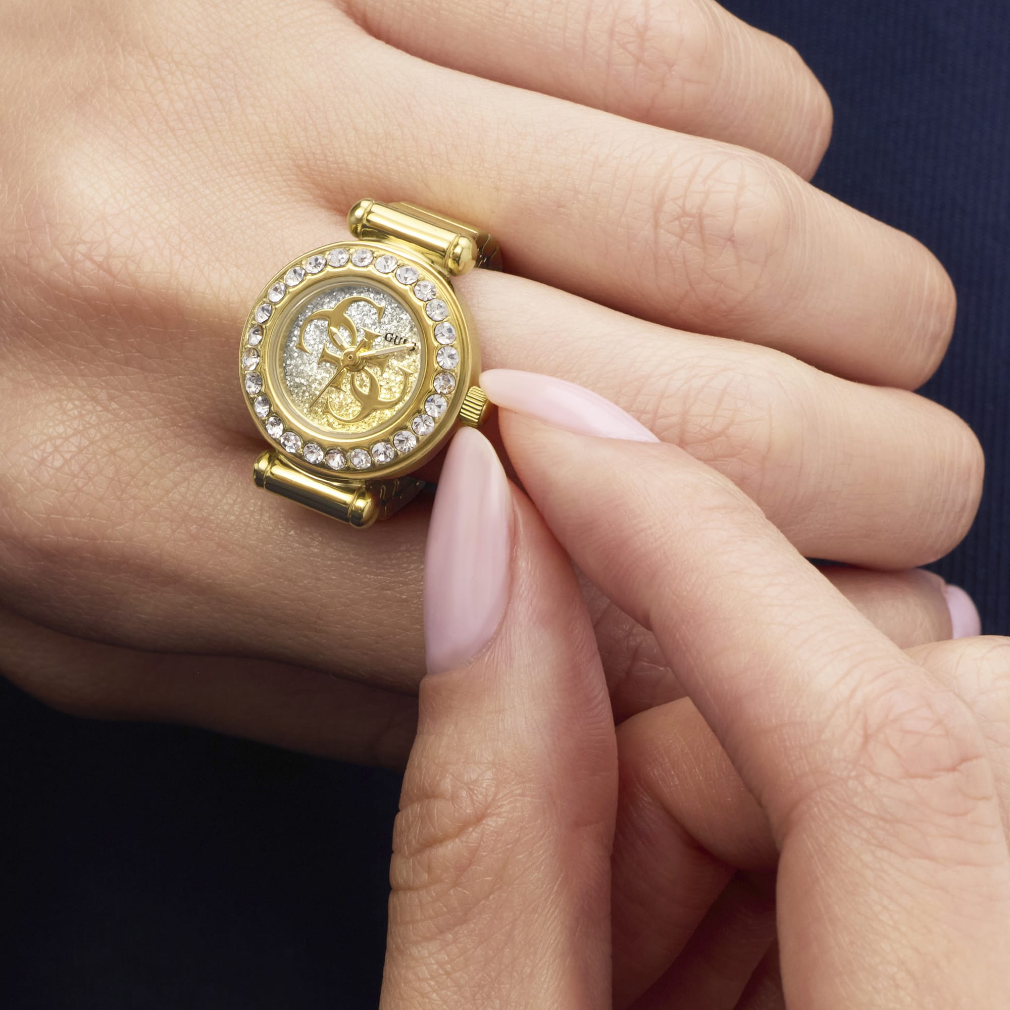 Guess Anna Quartz Ring Watch GW1022L2