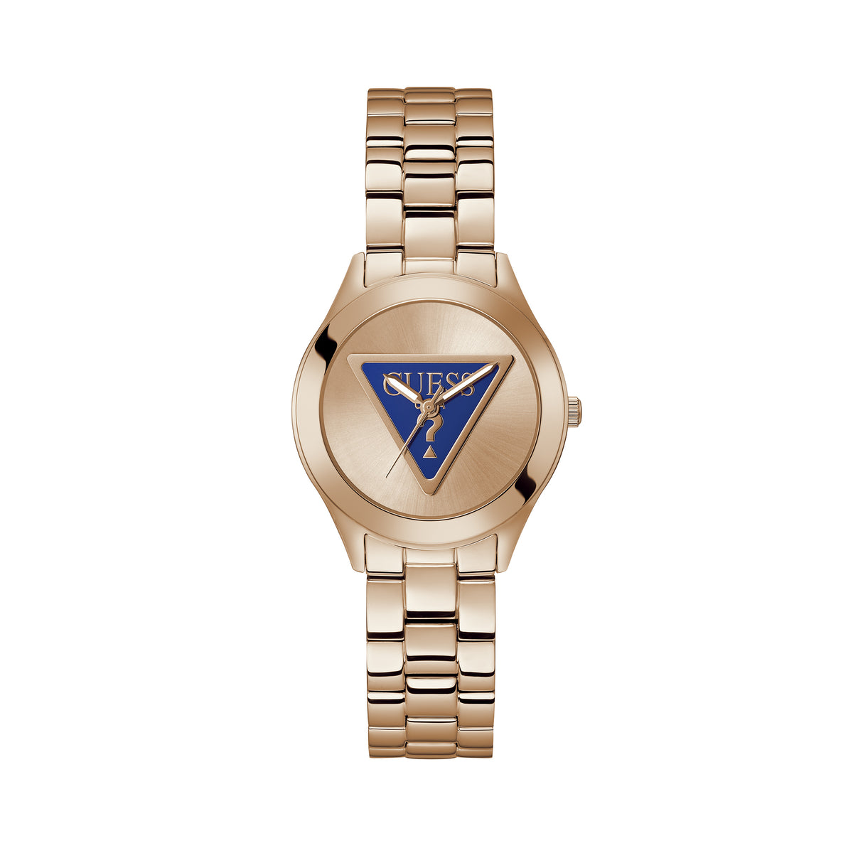 Guess Women's 34mm Rose Gold Tri Plaque Quartz Watch GW0675L3
