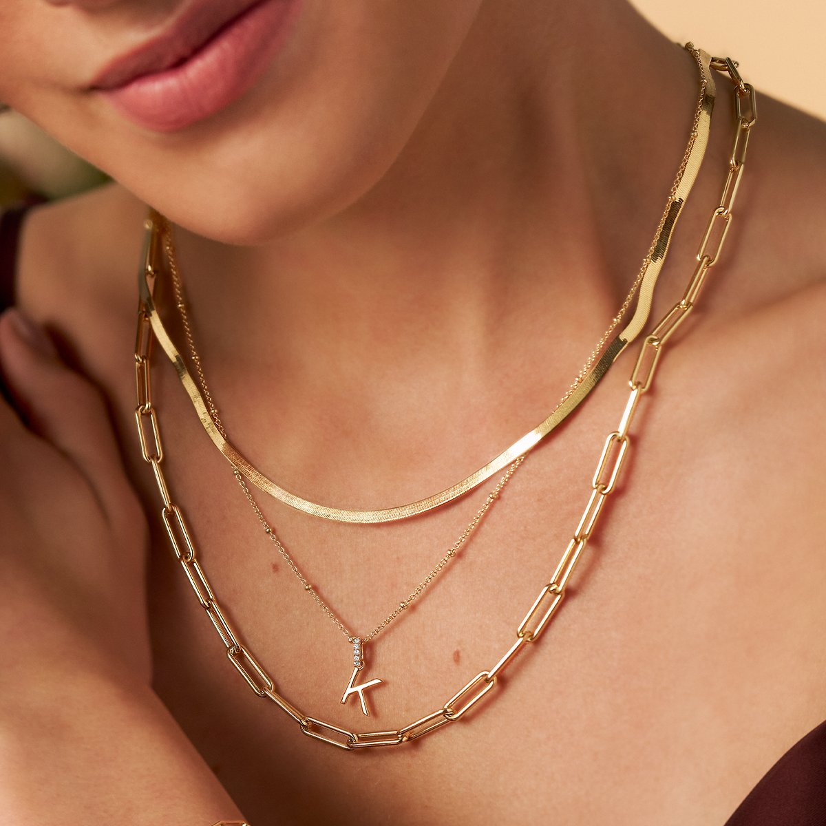 Paperclip Chain in 9ct Yellow Gold