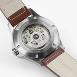 Hamilton Khaki Field King H64475531 exhibition caseback revealing H-40 automatic movement with 80-hour power reserve