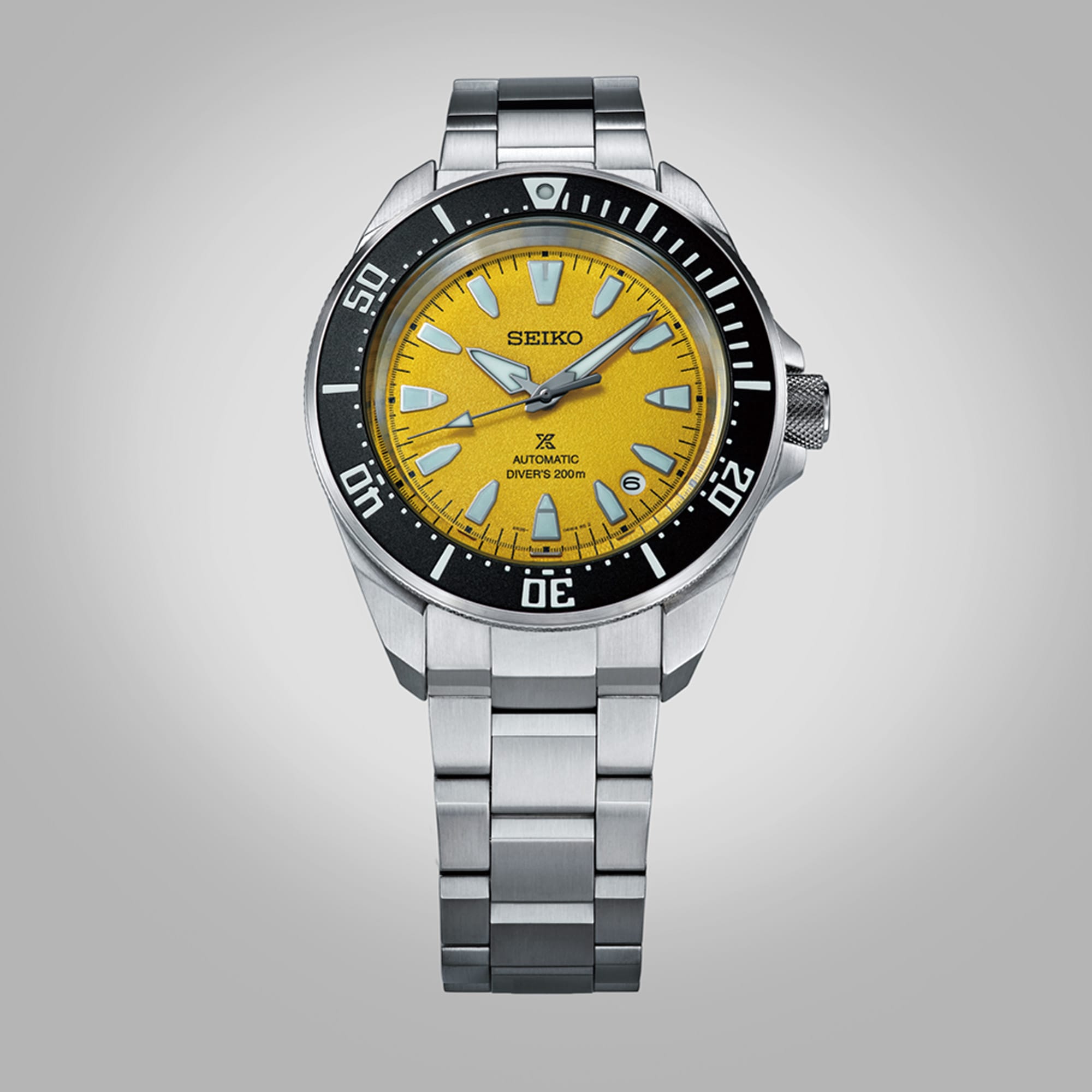 The Seiko Prospex Automatic Men's 41.70mm Watch HBB003K sits within proportions suited to most adult male wrist sizes, with a distinctive angular dive-watch presence.