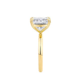 5.30ct Cushion Cut Diamond Solitaire Engagement Ring in 18ct Yellow Gold
