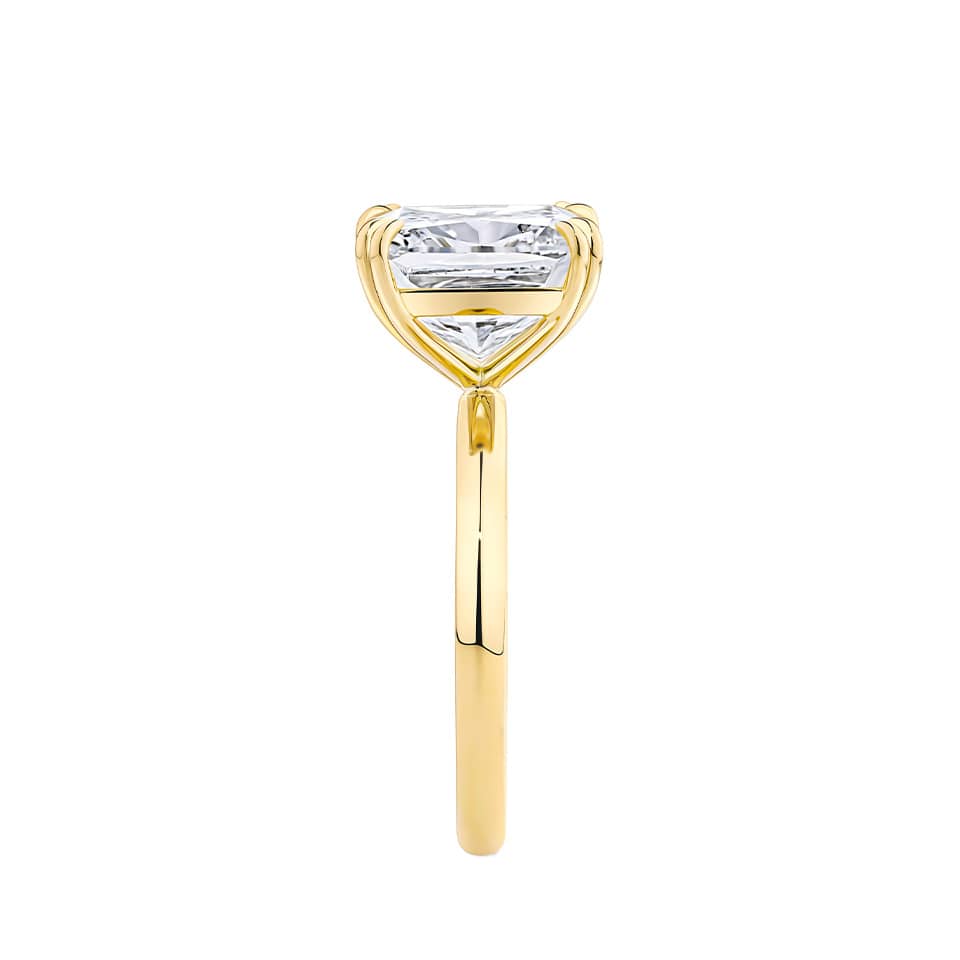 5.30ct Cushion Cut Diamond Solitaire Engagement Ring in 18ct Yellow Gold
