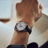Worn on the wrist, the Seiko Presage Automatic 39.60mm Watch HCC005J sits within proportions suited to a refined dress watch, appropriate for both formal and everyday wear.