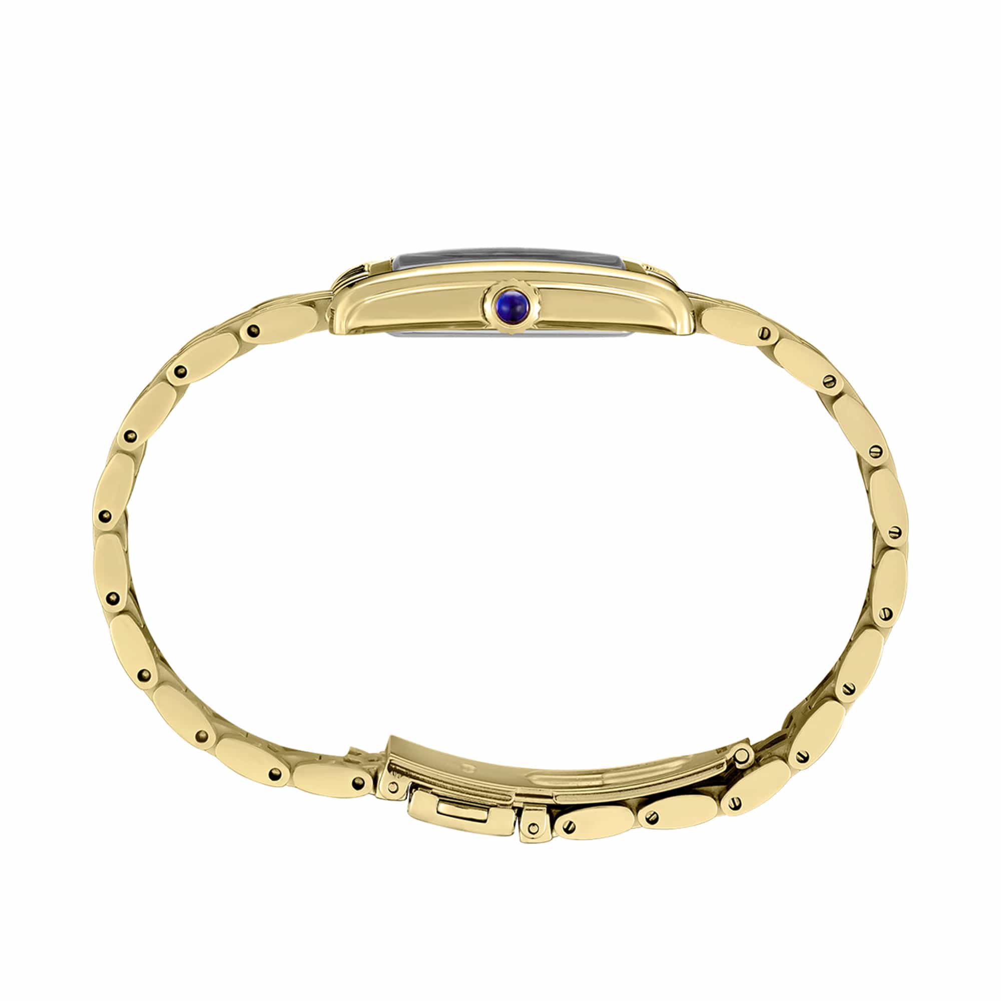 The Seiko Conceptual Quartz 22.20mm Women's Watch HGG001P shows its slim 7.2mm gold-tone stainless steel case profile.