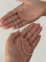 4.45ct TW Diamond Tennis Necklace in 18ct White Gold
