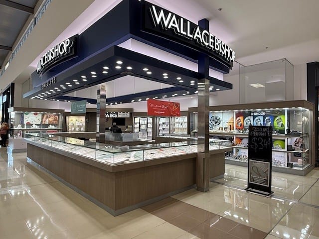 Wallace Bishop store interior in a shopping mall